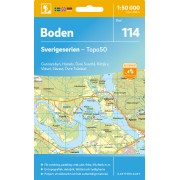 114 Boden Sverigeserien 1:50 000